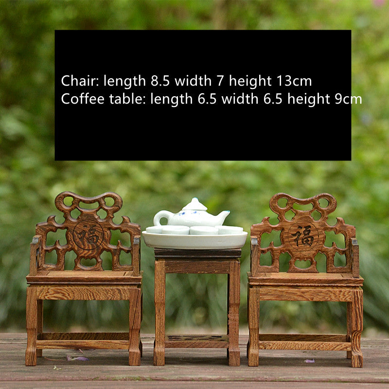 Red Rosewood Miniature Furniture Model Handmade Decorative Dollhouse Furniture Set Collectible Home Decor