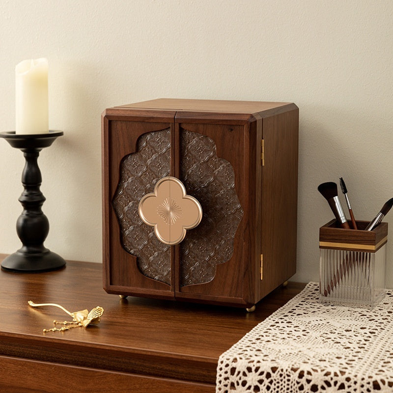 Wooden Jewelry Box High End Exquisite Chinese Style Storage Box Handcrafted Jewelry Organizer Gift for Women