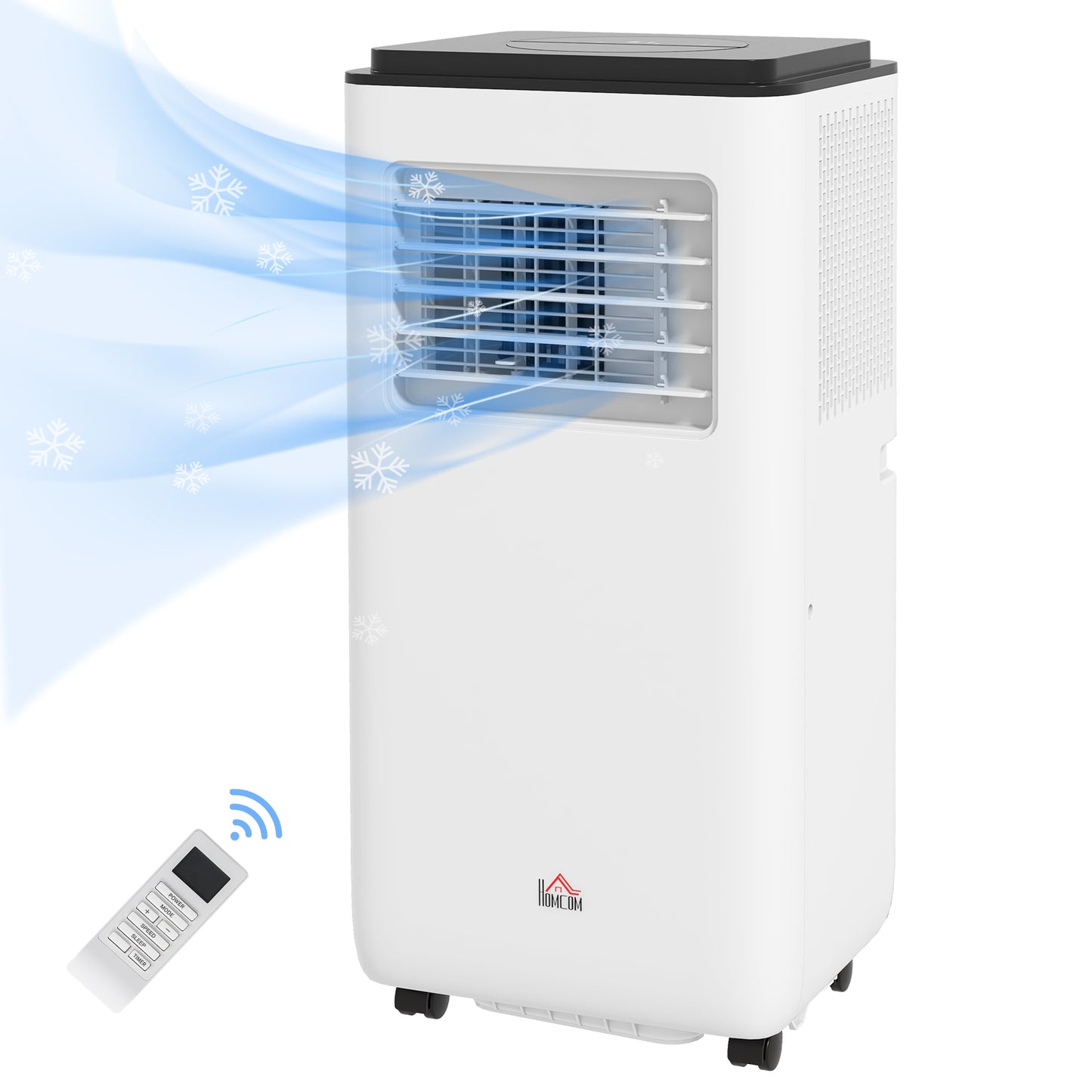 10,000 BTU Portable Air Conditioner for 440 Sq Ft Room White AC Unit with Dehumidifier Fan Sleep Mode 24H Timer & Window Kit