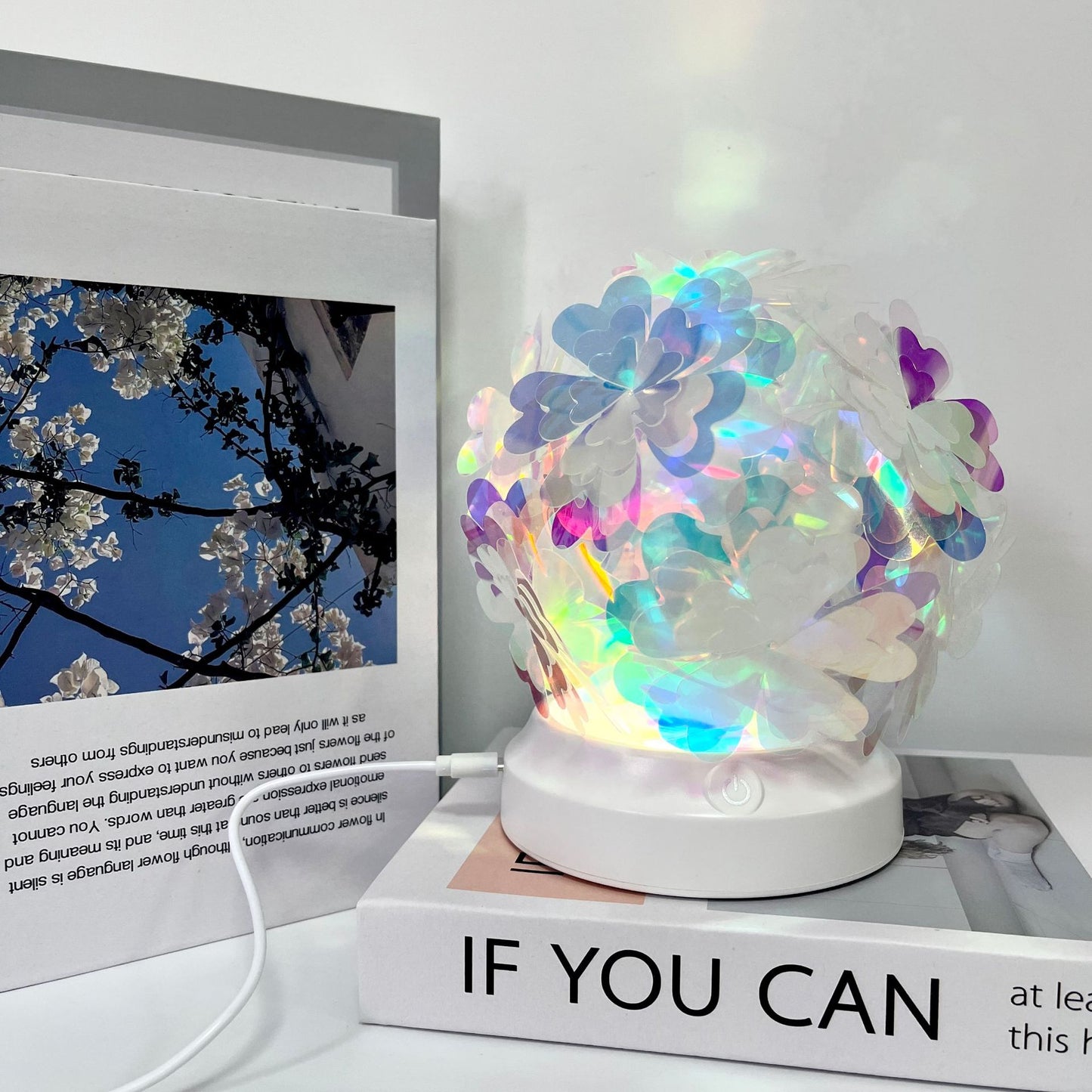 Bedroom Bedside Color Changing Northern Lights Night Lamp Colorful LED Ambient Table Light