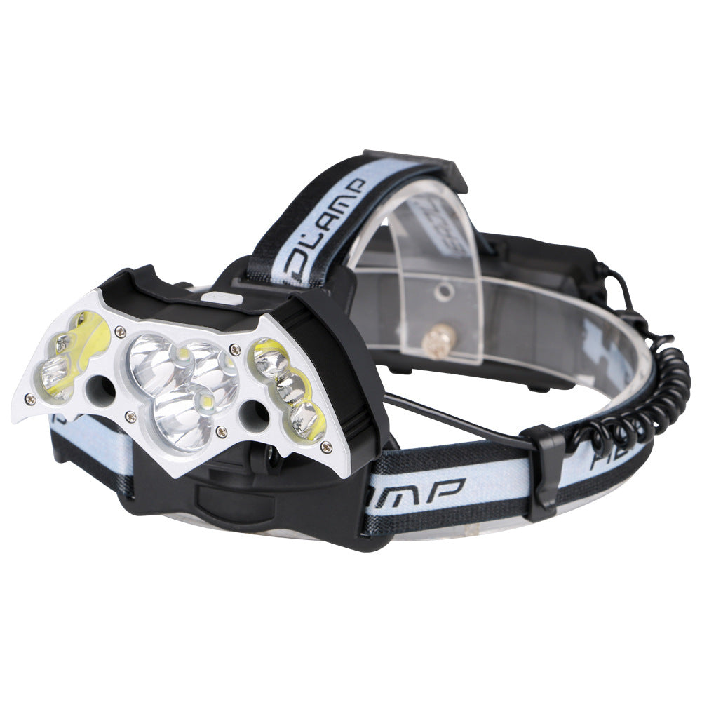 Rechargeable COB Headlight Strong Outdoor Aluminum Alloy Camping Searchlight High Power LED Flashlight