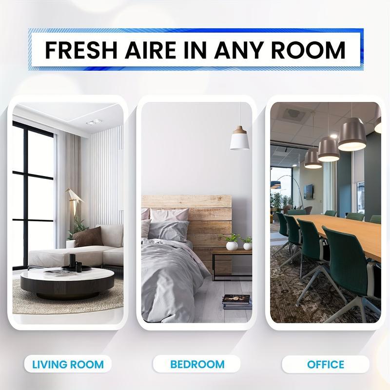 Air Purifier and Aroma Diffuser with Colorful LED Night Light Small Air Washer for Home Office Pets and Smoke