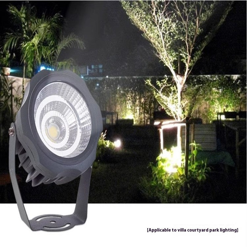 LED Garden Landscape Spotlight – Plug-In Tree Lawn Light for Outdoor Decor