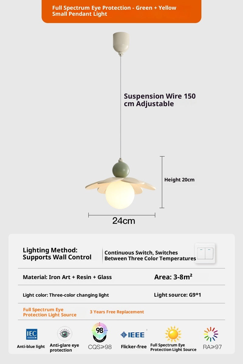 Modern Minimalist Cream Style Bedside Chandelier