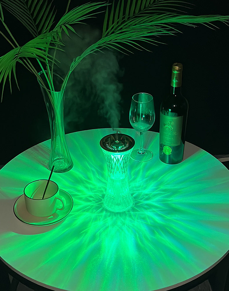 Wild Waist Humidifier Desktop Atomizer Crystal Night Light Romantic Atmosphere LED Mist Lamp