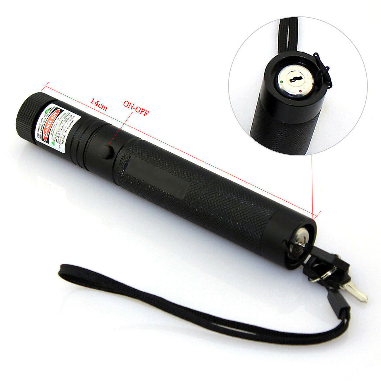Green Laser Pointer Pen – 532nm USB Rechargeable Visible Beam Laser Torch (Long Range)
