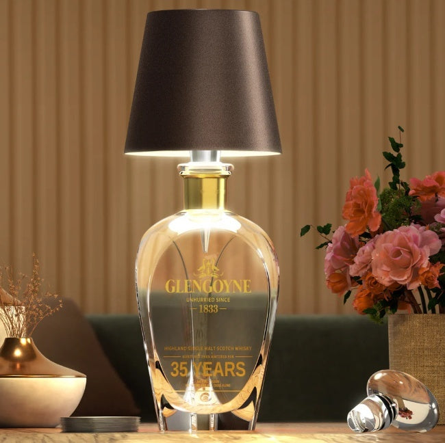 Creative Wine Bottle Night Lamp Rechargeable 3-Color LED Table Light Decorative Ambient Lighting
