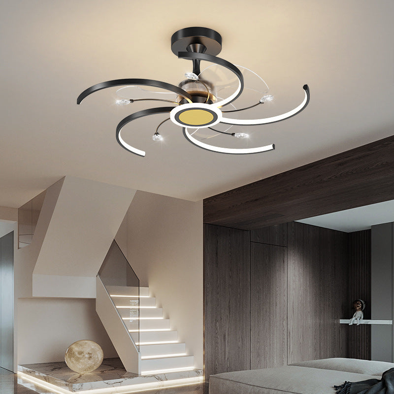 Modern Ceiling Fan Light – Simple Living Room Fan Lamp