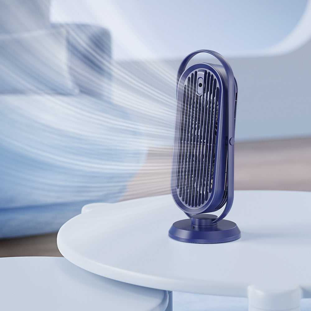 Shaking Head Spray Desktop Fan with Humidifier Battery Remote Control Large Wind Office & Home Cooling Fan