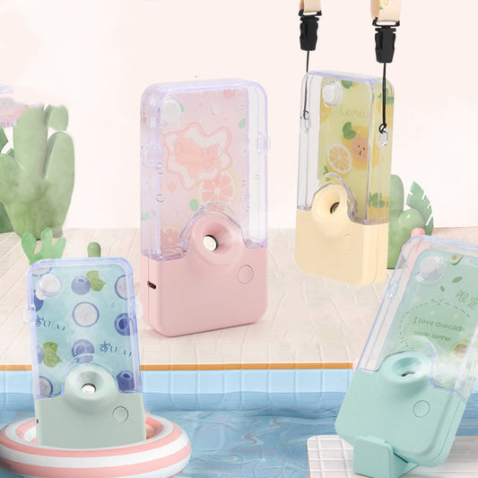 Portable Water Mist Humidifier – Handheld & Neck Spray Hydration Atomizer for Face & Skin Care