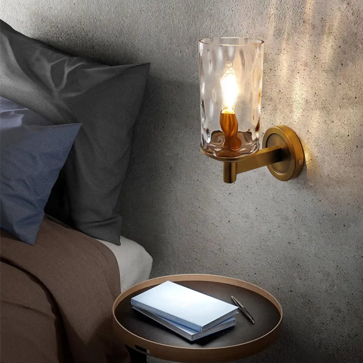 Light Luxury Copper Wall Lamp Modern Minimalist Bedroom Bedside Wall Sconce Lighting