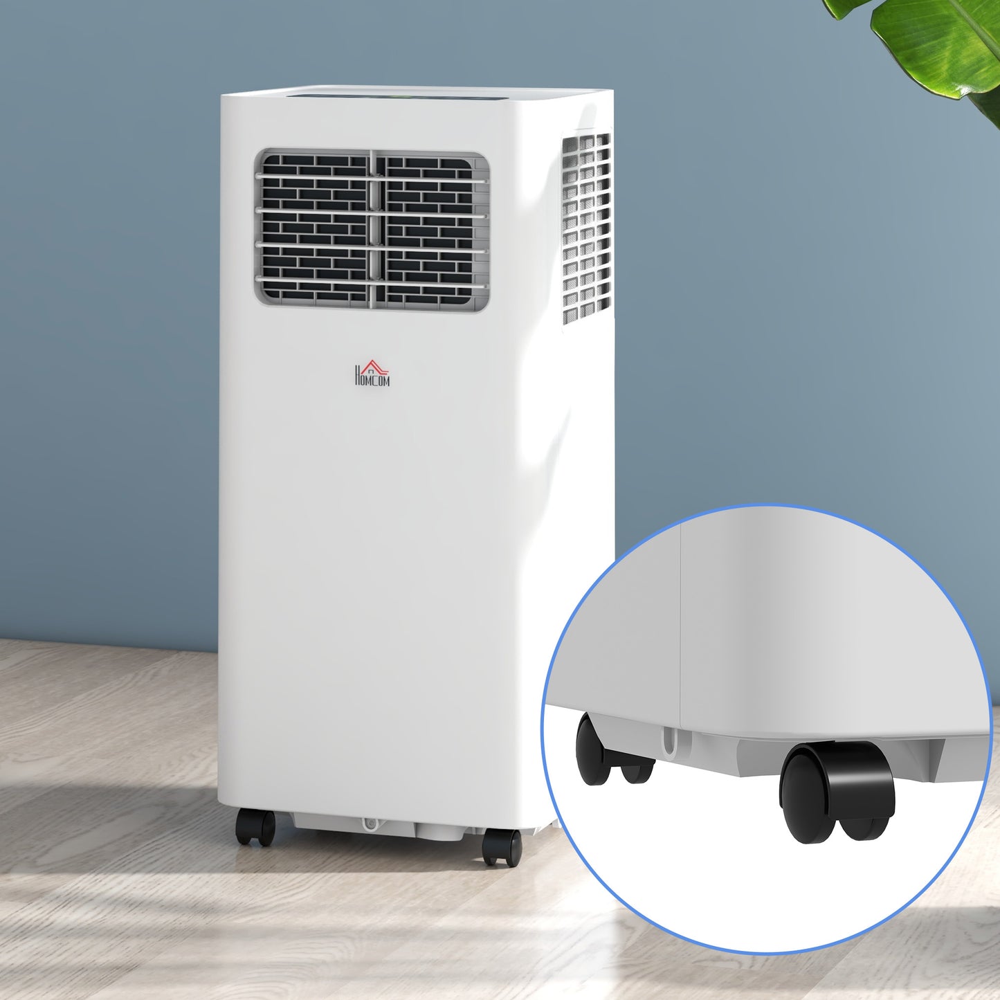 8000 BTU Portable Air Conditioner for 345 Sq Ft Room White AC Unit with Dehumidifier Sleep Mode 24H Timer & Window Kit