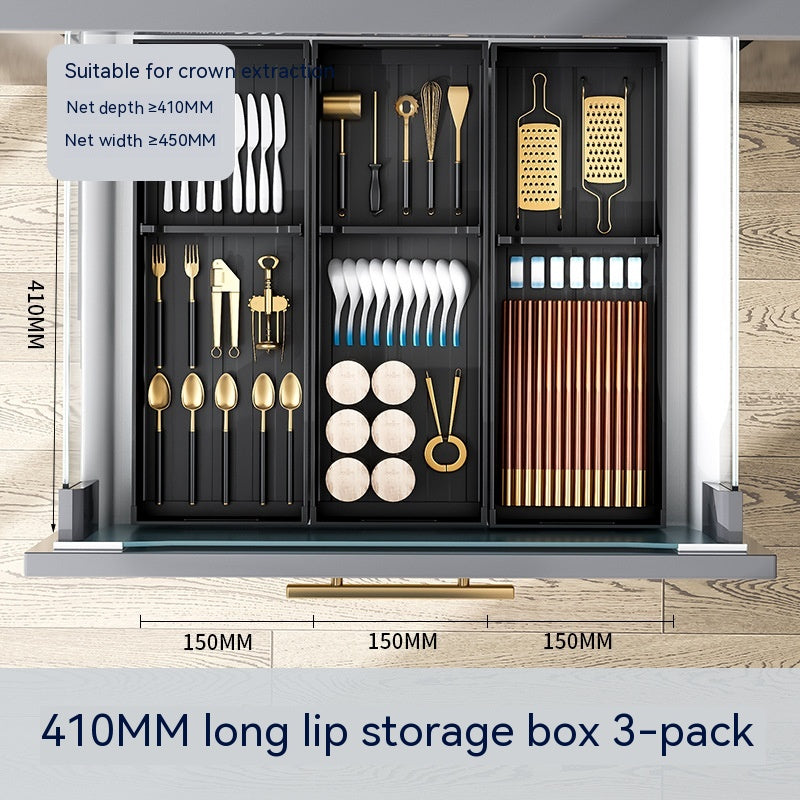 Kitchen Drawer Storage Box Divider Partition Organizer Adjustable Cutlery Storage Tray