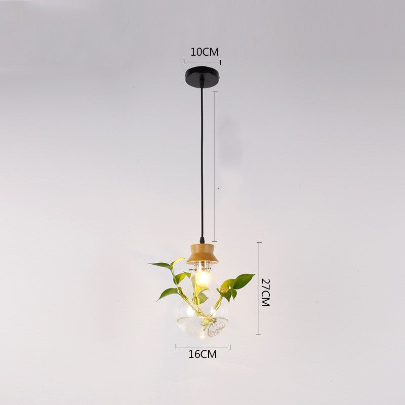 Glass Water Plant Aquarium Chandelier – Bar & Dining Room Lighting
