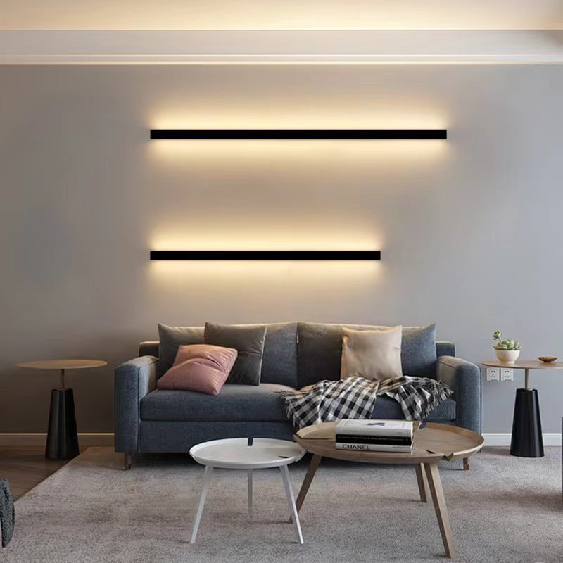 Minimalist LED Strip Wall Lamp In-line Slotted-Free Modern Bedroom Corridor Wall Light