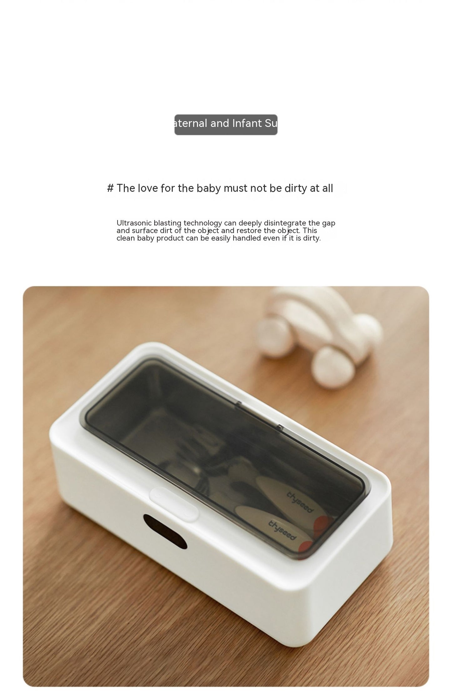 Ultrasonic Contact Lens Cleaning Machine Portable Electric Lens Cleaner Disinfection Storage Device