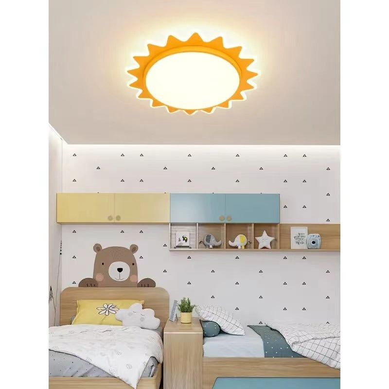 Cartoon Kids Ceiling Lamp – Eye Protection LED Sun Light for Children’s Room