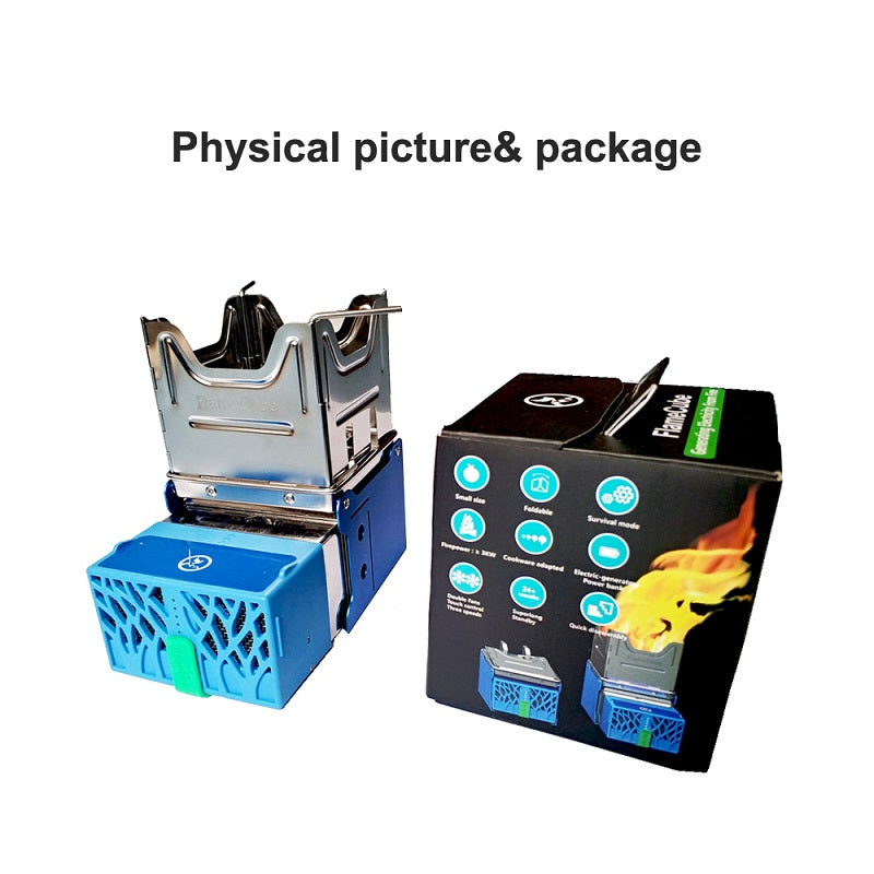 Fire Generator Electric Stove Folding Broiler Wood Stove for Camping Outdoor Cooking