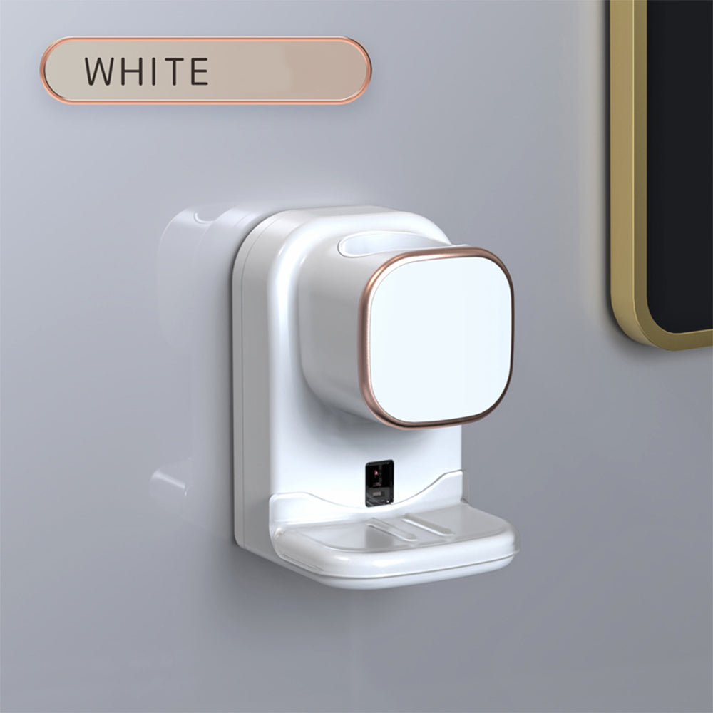 Automatic Toothpaste Dispenser Wall Mounted Sensor Toothbrush Holder Punch-Free Electric Squeeze Organizer