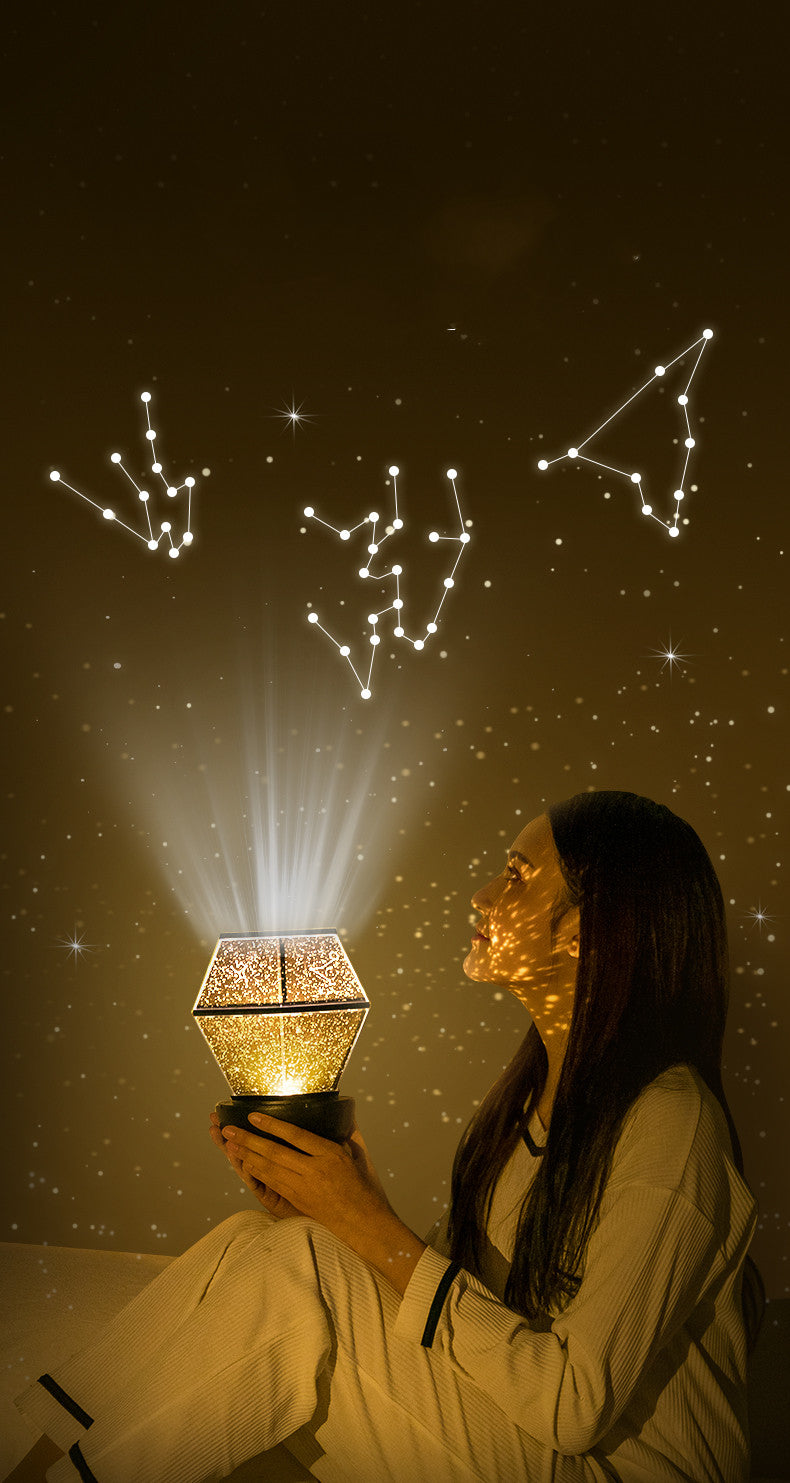 Children’s Rotating Star Projector Night Light Dreamlike Starlight LED Lamp for Kids Bedroom