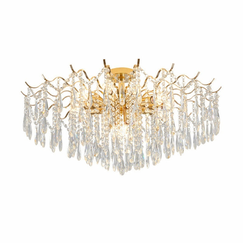 Affordable Luxury Crystal Chandelier – Modern Minimalist Living Room Ceiling Light
