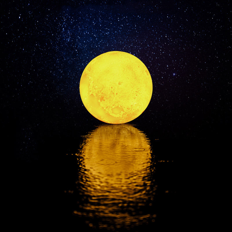 Creative Moon Night Light Air Humidifier Ultrasonic Aroma Diffuser with Soft Glow for Bedroom Home Decor