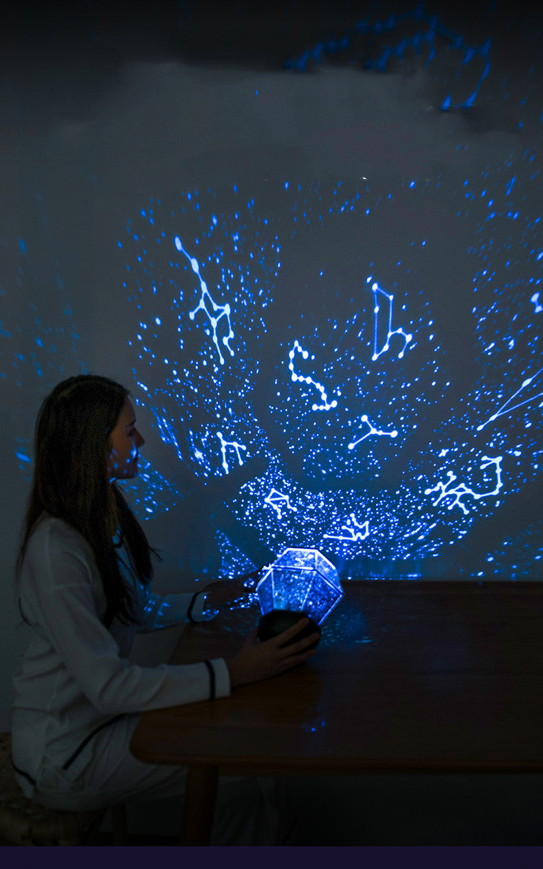 Children’s Rotating Star Projector Night Light Dreamlike Starlight LED Lamp for Kids Bedroom