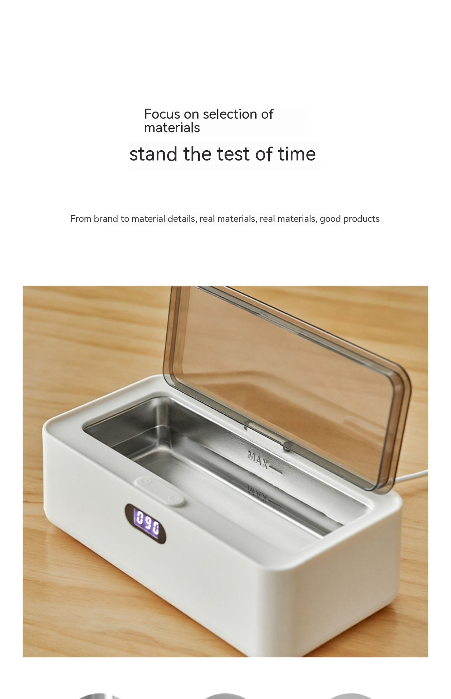 Ultrasonic Contact Lens Cleaning Machine Portable Electric Lens Cleaner Disinfection Storage Device