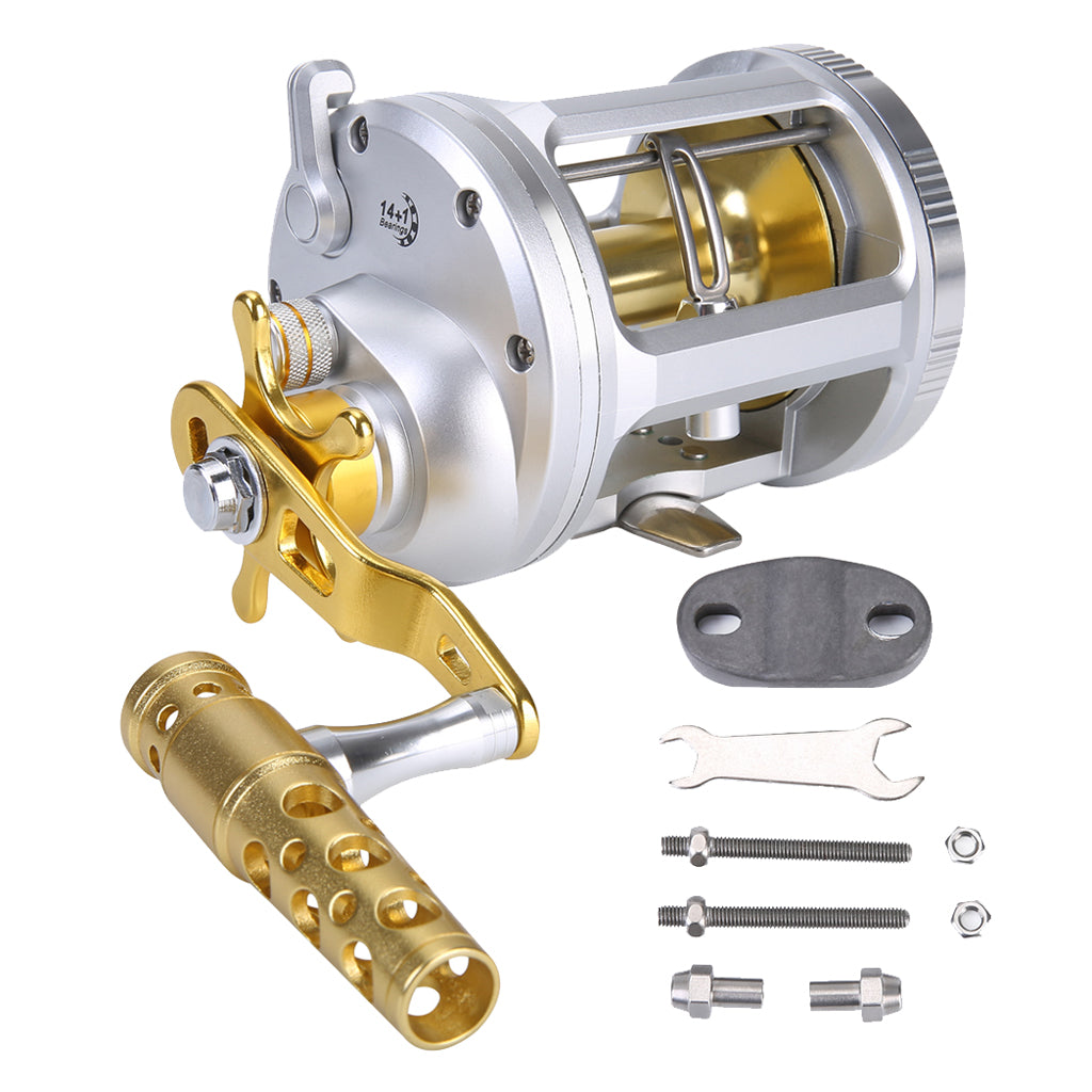 Metal Sea Fishing Reel – Durable Drum Spool for Saltwater Fishing