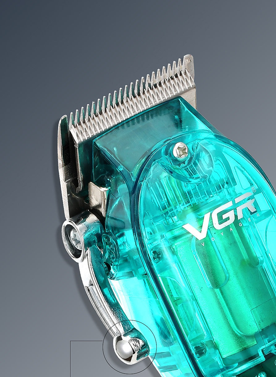 Rechargeable Transparent Hair Clipper Digital Display Electric Hair Trimmer Cordless Grooming Tool