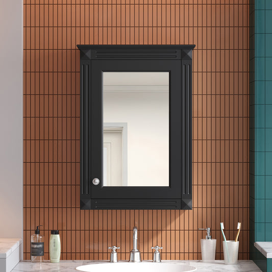20 Inch Wall Mounted Bathroom Storage Cabinet with Mirror Medicine Cabinet with Adjustable Shelf Over Toilet Space Saver