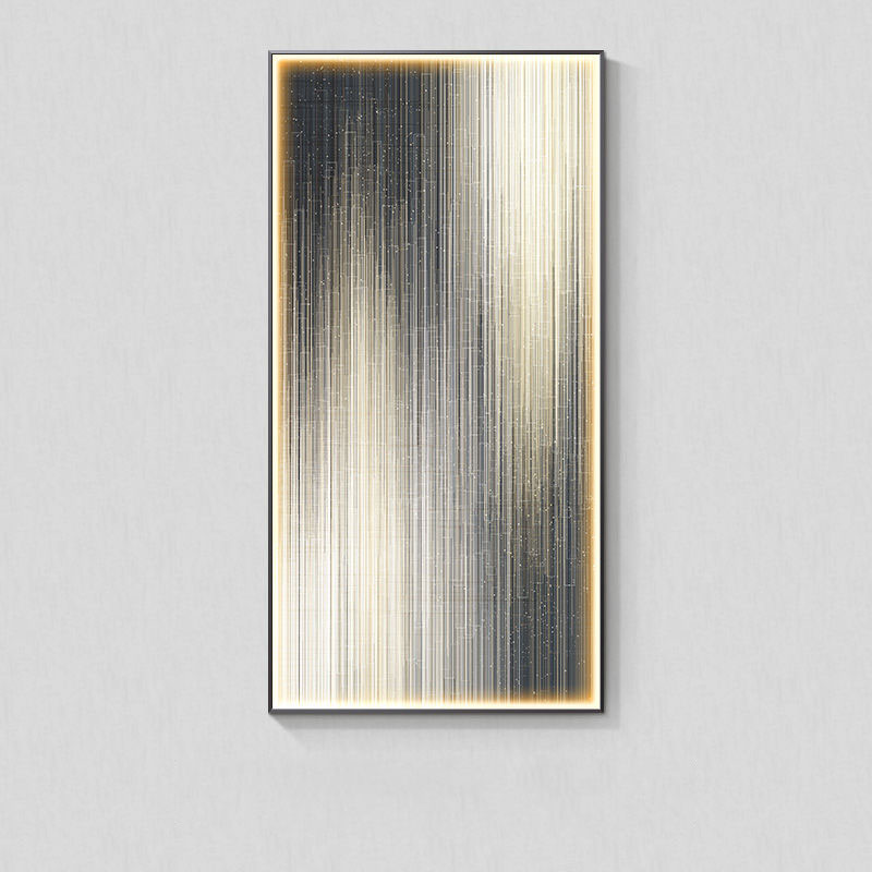Modern Light Luxury Abstract Wall Art with LED Light Hanging Picture Decorative Wall Lamp for Living Room Home Decor
