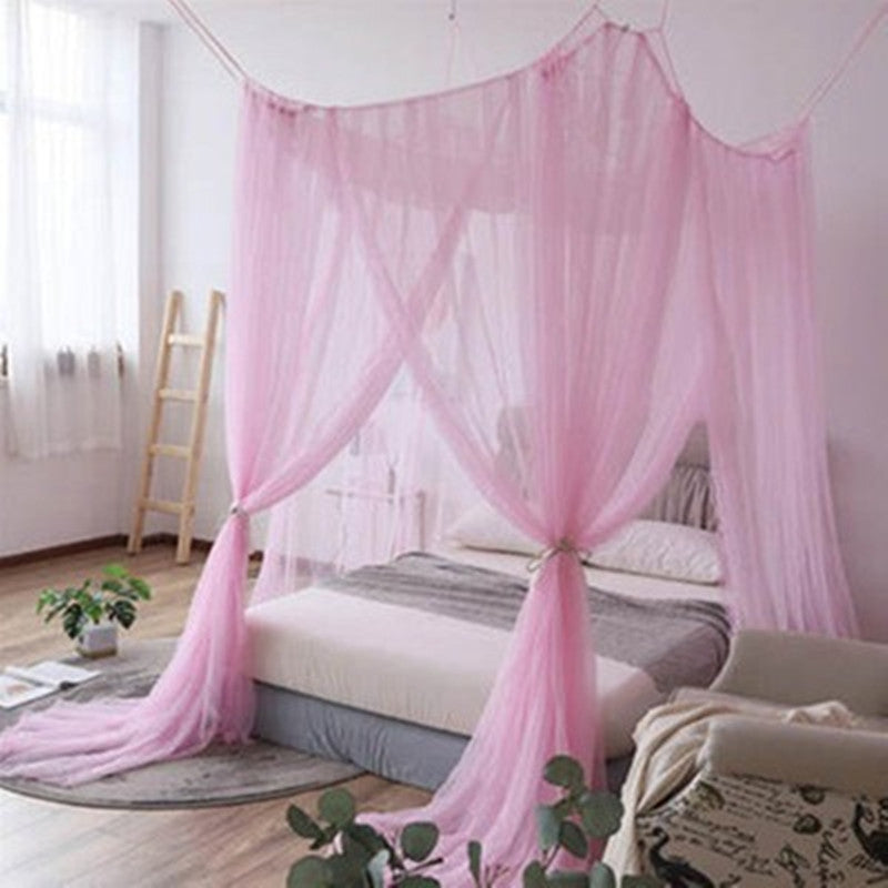 Household Mosquito Net Single Double Bed Free Installation Encrypted Mesh Dormitory Bed Net Dark Green
