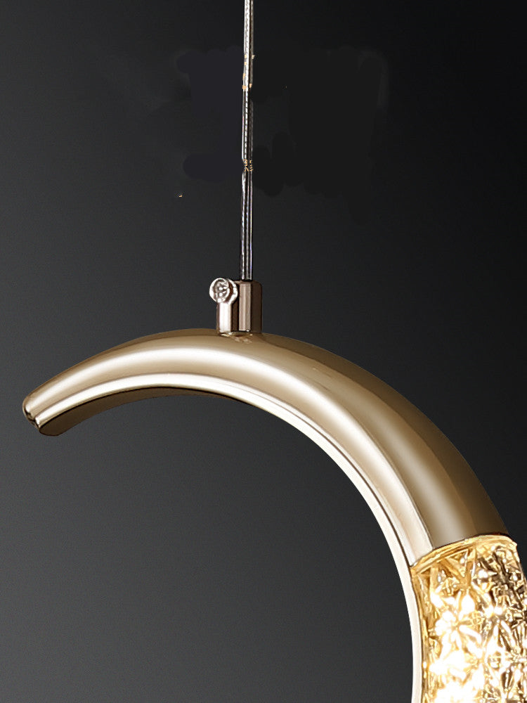 Modern Minimalist Light Luxury Long Line Chandelier Bedroom Bedside Small Pendant Ceiling Light