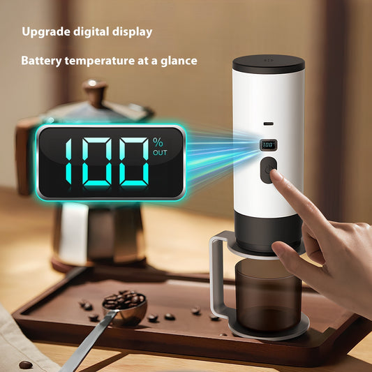 Portable Capsule Coffee Machine – Automatic Wireless Heating Espresso Maker for Travel