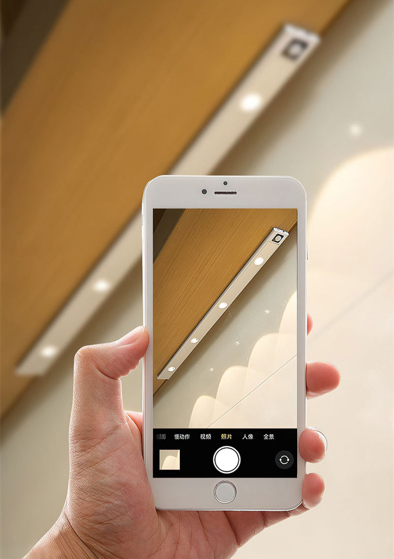 LED Cabinet Light Induction Sensor Door Porch Light Strip Wireless Wiring Free Motion Activated Lamp