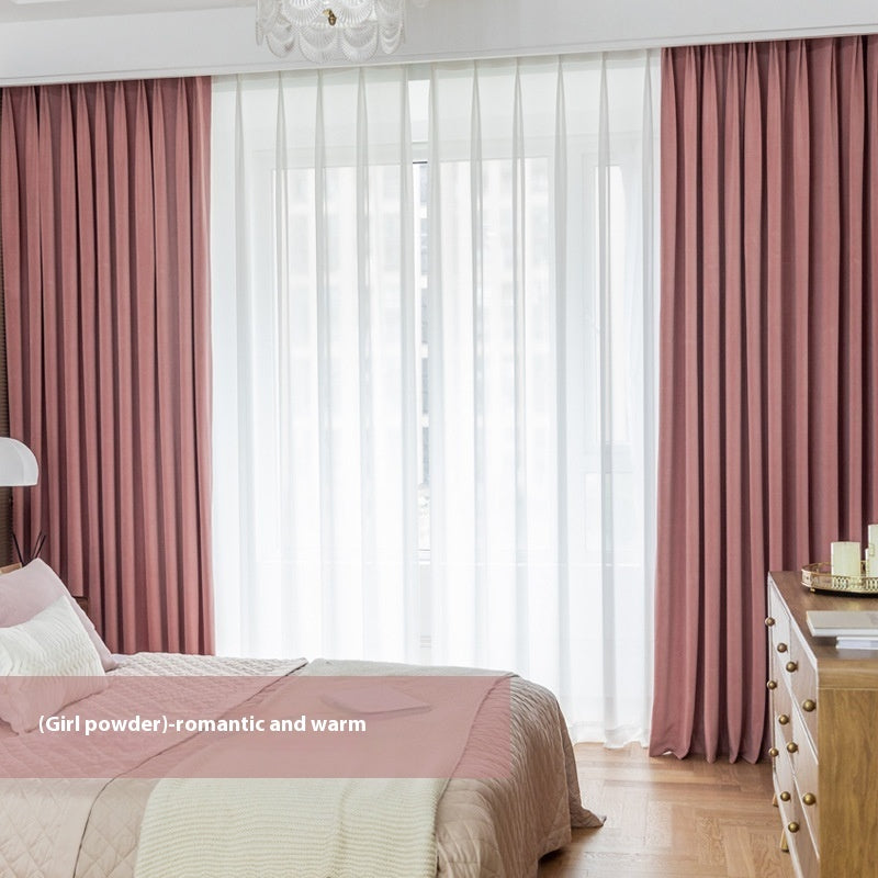 Full Shading Australian Wool Plush Velvet Curtain Insulated Non Inverted Finished Window Drapes for Home Decor