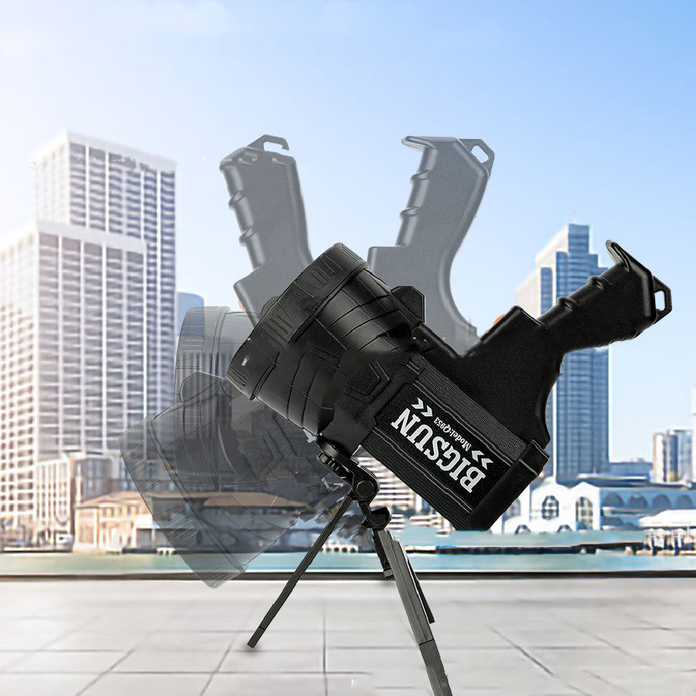 Hand Held Searchlight Spotlight Powerful Portable Torch for Outdoor Use and Long Distance Illumination