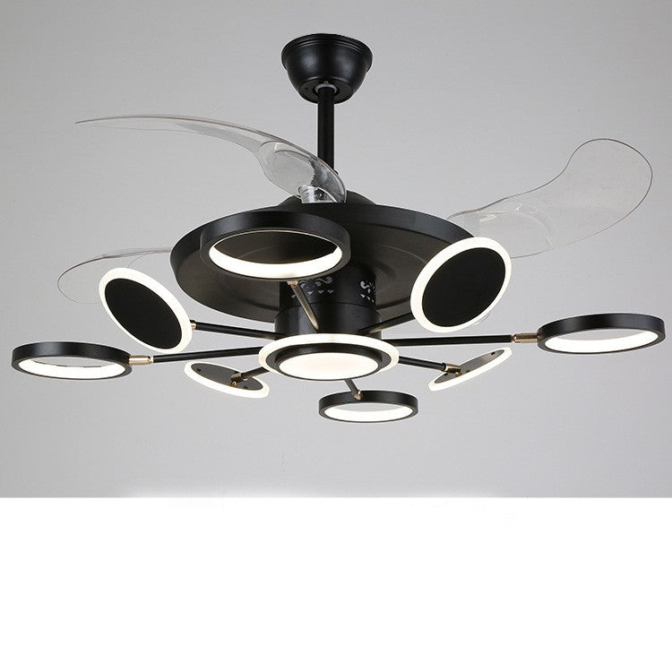 Nordic Ceiling Fan with LED Light – Remote Control Modern Ceiling Fan