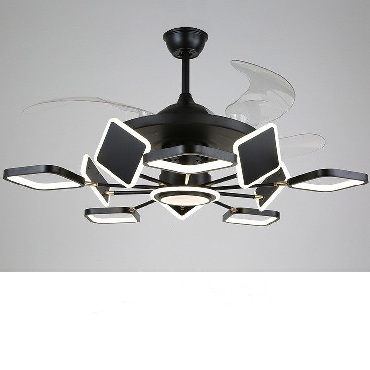 Nordic Ceiling Fan with LED Light – Remote Control Modern Ceiling Fan