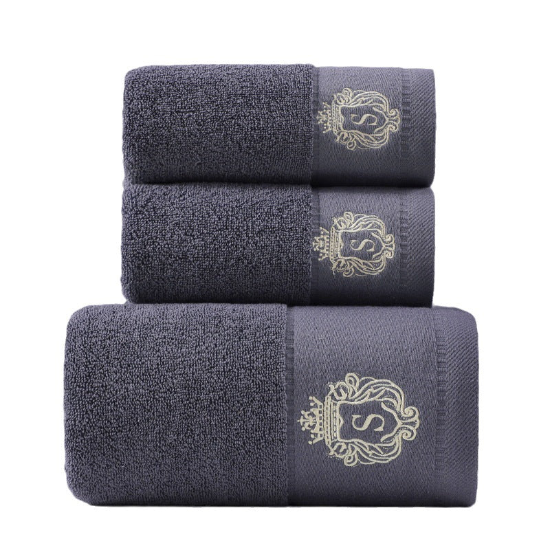 Pure Cotton Towel Set 3 Piece Soft Absorbent Hand and Bath Towels Premium Bathroom Set