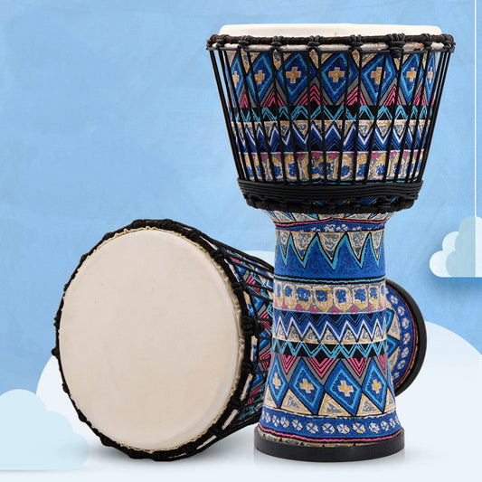 Handmade Sheepskin African Drum – Qiangu Beginner Djembe for Kids & Professionals