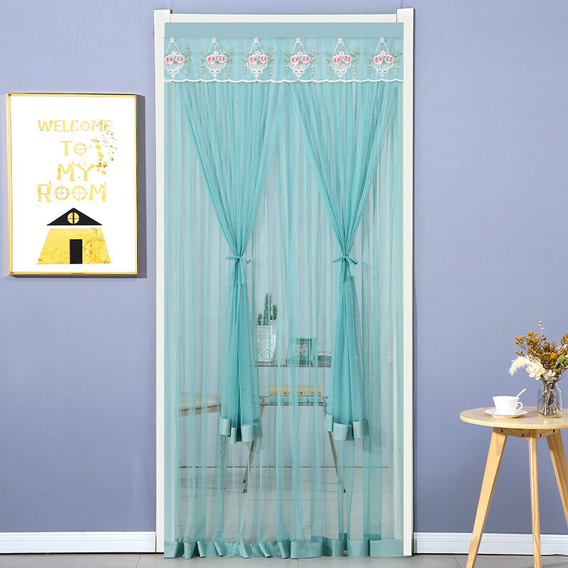 Punch Free Mosquito Proof Mesh Curtains Bedroom Lace Partition Four Seasons Household Window Drapes
