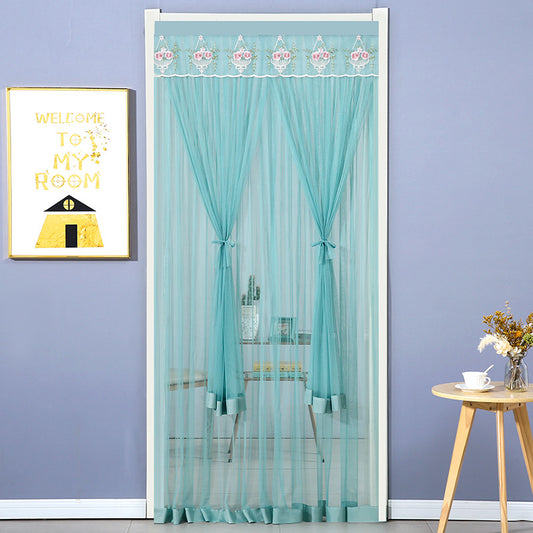 Punch Free Mosquito Proof Mesh Curtains Bedroom Lace Partition Four Seasons Household Window Drapes
