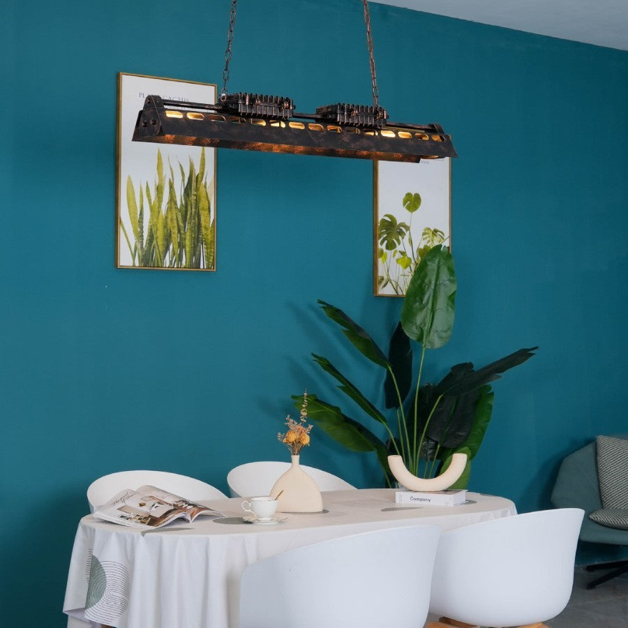Retro Industrial Iron Droplight – Loft, Restaurant & Office Pendant Lamp