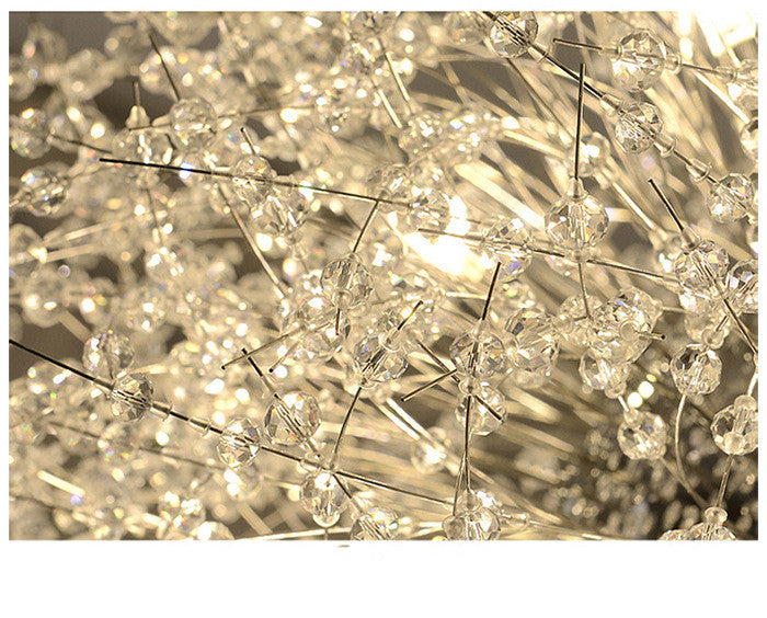 Dandelion Crystal Chandelier – Elegant Lighting for Restaurant, Bedroom & Shop