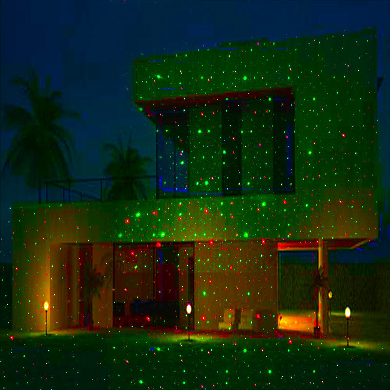 Christmas Laser Projector 8 Patterns LED Lights with Remote Control Outdoor Holiday Decoration Light Show