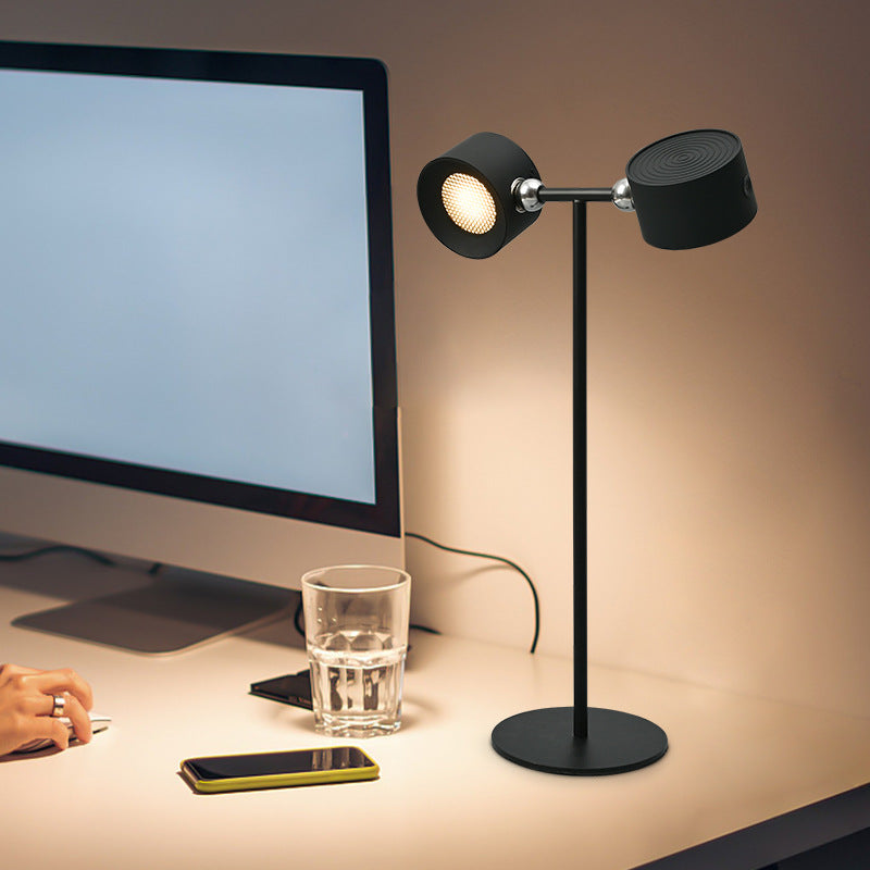 Magnetic Touch LED Table Lamp USB Rechargeable 360° Rotate Cordless Desk Light with Remote for Bedroom & Wall Night Use