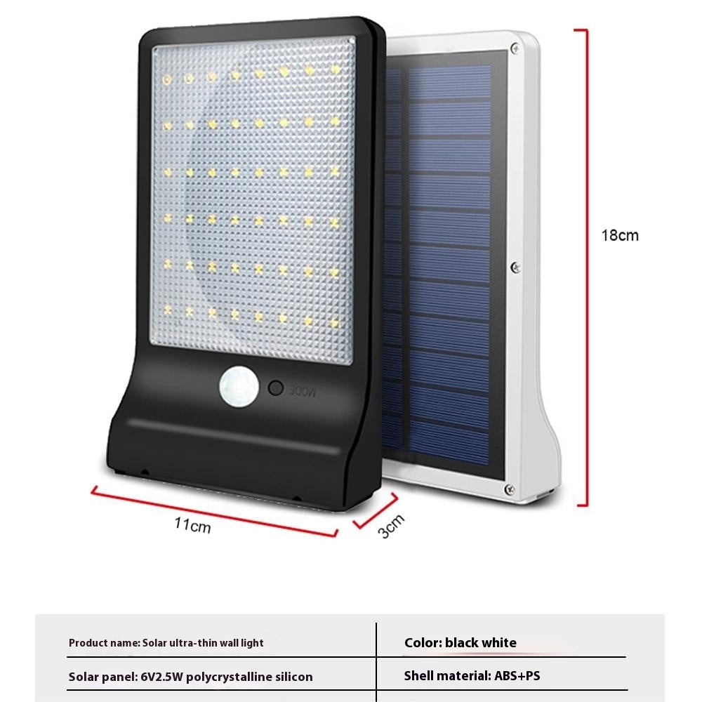 Outdoor Solar Motion Sensor Wall Light LED Garden Courtyard Lamp for Balcony Villa Exterior Lighting