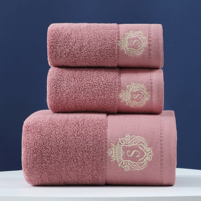 Pure Cotton Towel Set 3 Piece Soft Absorbent Hand and Bath Towels Premium Bathroom Set